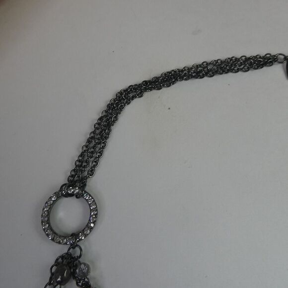 NY New York & Co. Company Multi Strand Beaded Statement Necklace Plus Size 33" - Picture 8 of 10